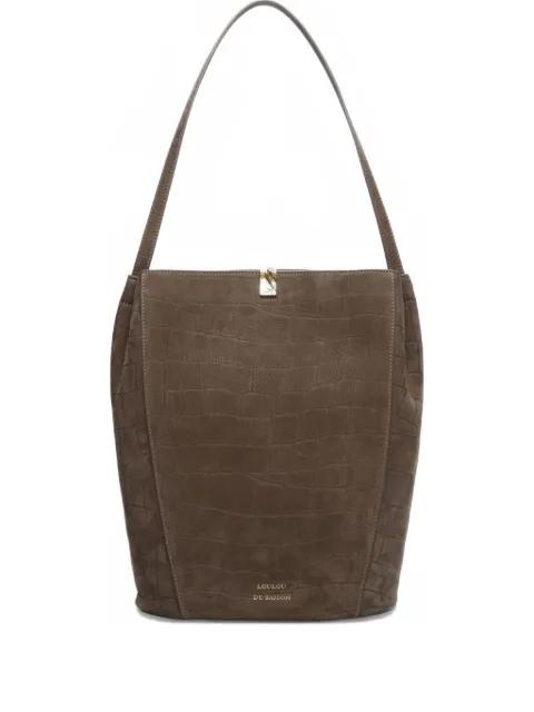Audrey embossed shoulder bag by LOULOU DE SAISON