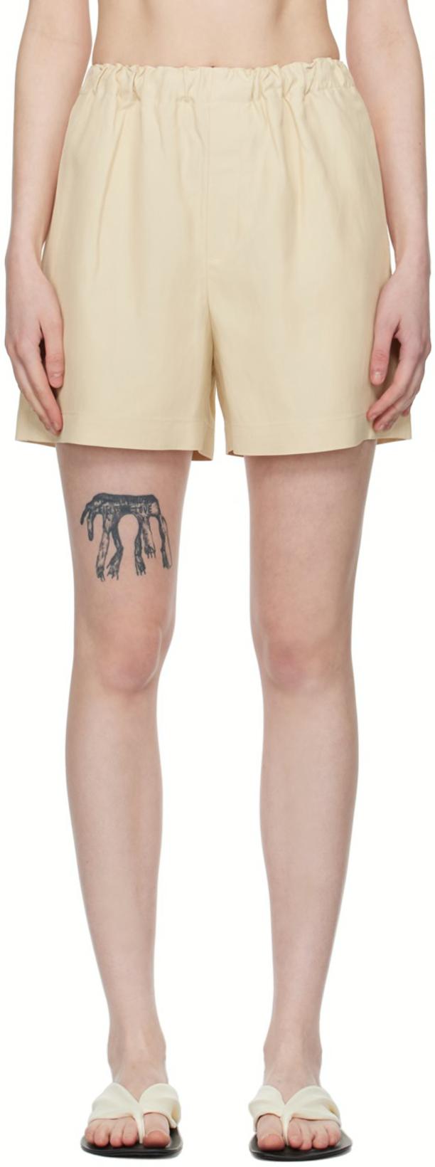 Beige Seto Shorts by LOULOU DE SAISON