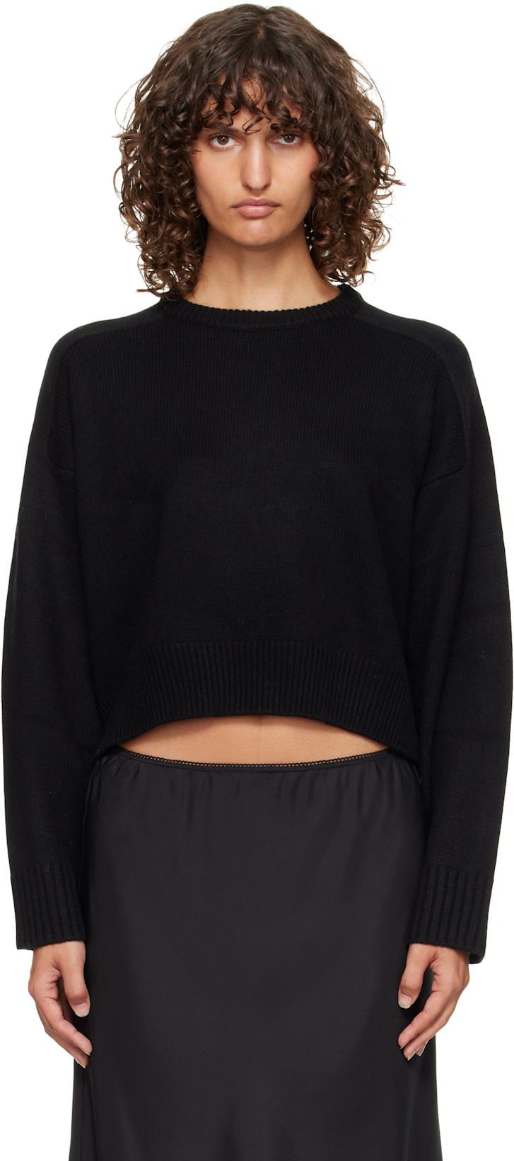Black Bruzzi LDS Boxy Cashmere Sweater by LOULOU DE SAISON