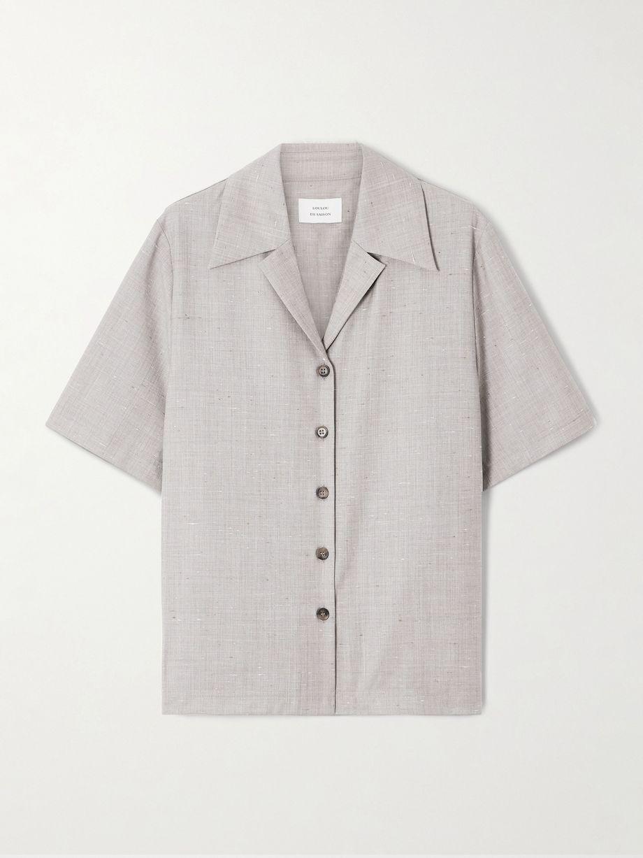 Boa wool and silk-blend shirt by LOULOU DE SAISON