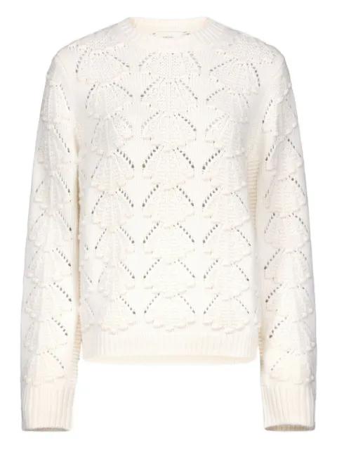 Cleyde crochet seashell motif sweater by LOULOU DE SAISON
