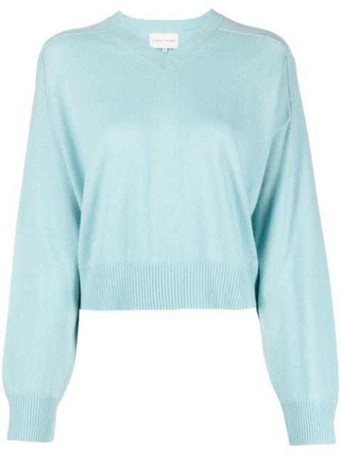 Emsalo V-neck cashmere jumper by LOULOU DE SAISON