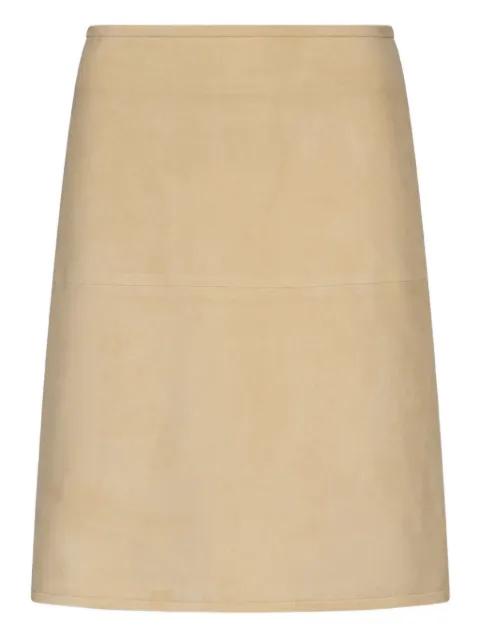 Engel suede pencil mini skirt by LOULOU DE SAISON