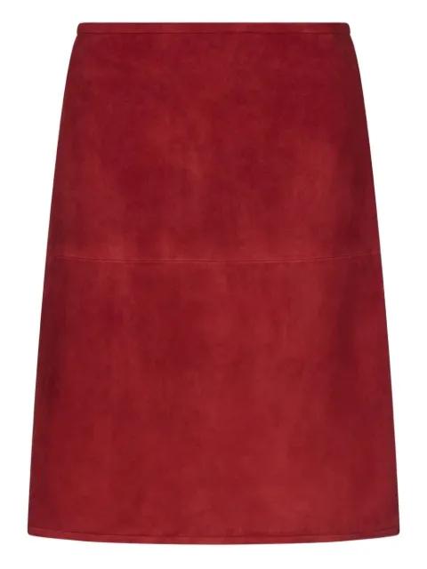 Engel vent suede mini skirt by LOULOU DE SAISON