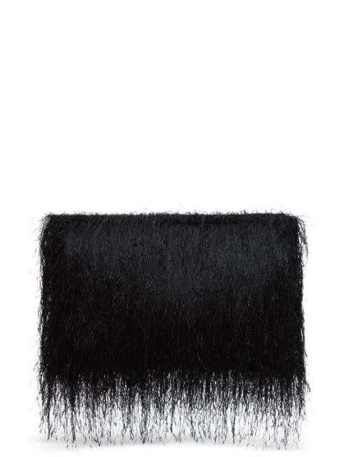 Evano fringed rectangular clutch bag by LOULOU DE SAISON