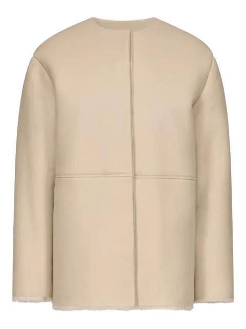 Fargo leather-panelled shearling jacket by LOULOU DE SAISON