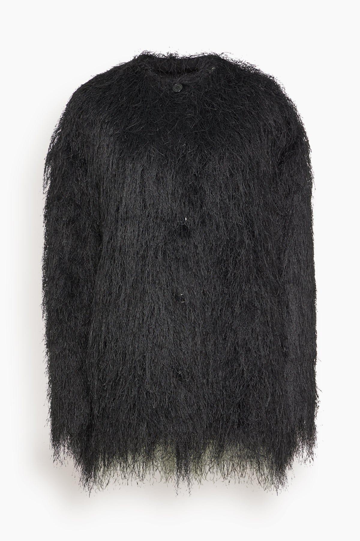 Filipo Oval-Shaped Jacket in Black by LOULOU DE SAISON