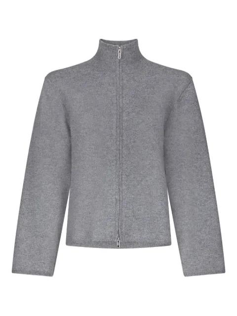 Gabi zipped stand-collar cardigan by LOULOU DE SAISON