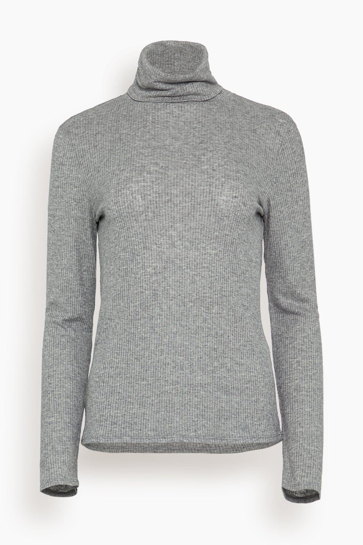Gallinara Long Sleeve Top in Grey Melange by LOULOU DE SAISON