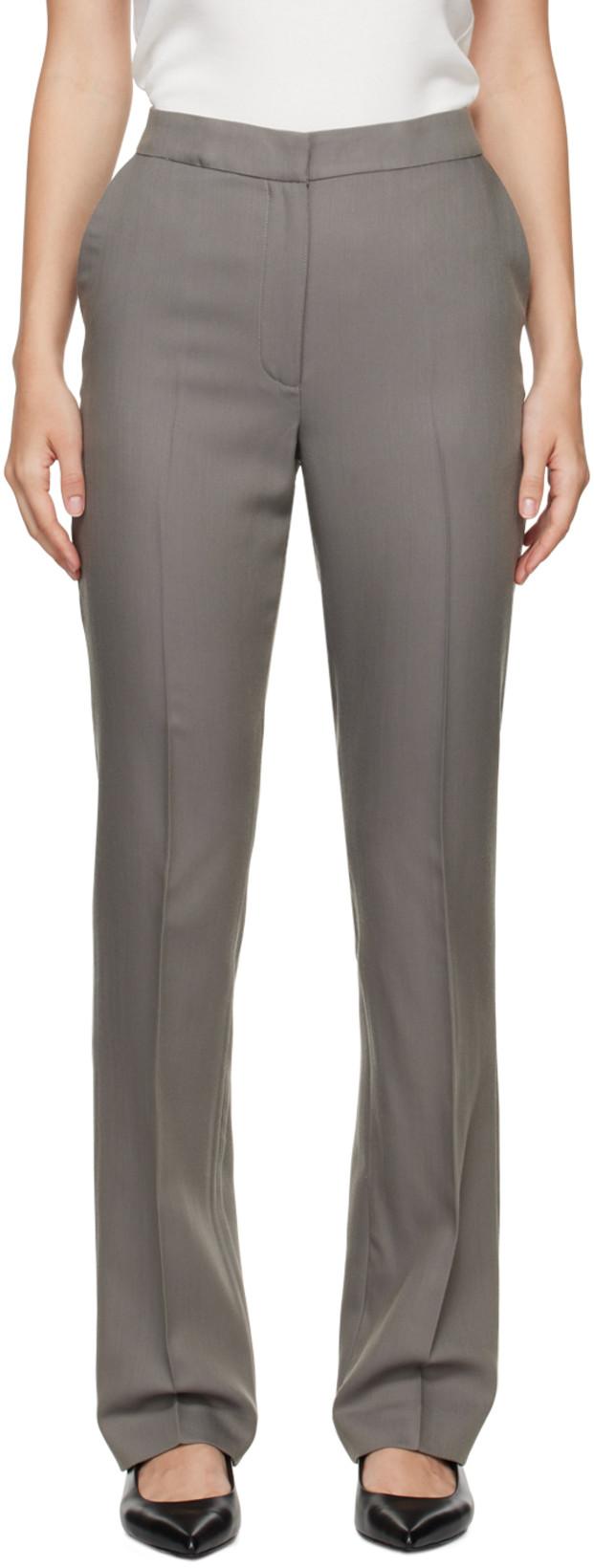 Gray Kallisto Trousers by LOULOU DE SAISON