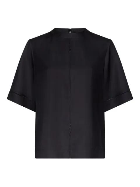 Havana lace-stitch silk top by LOULOU DE SAISON