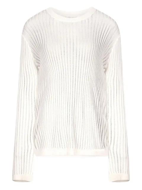 Hedora semi-sheer ribbed jumper by LOULOU DE SAISON