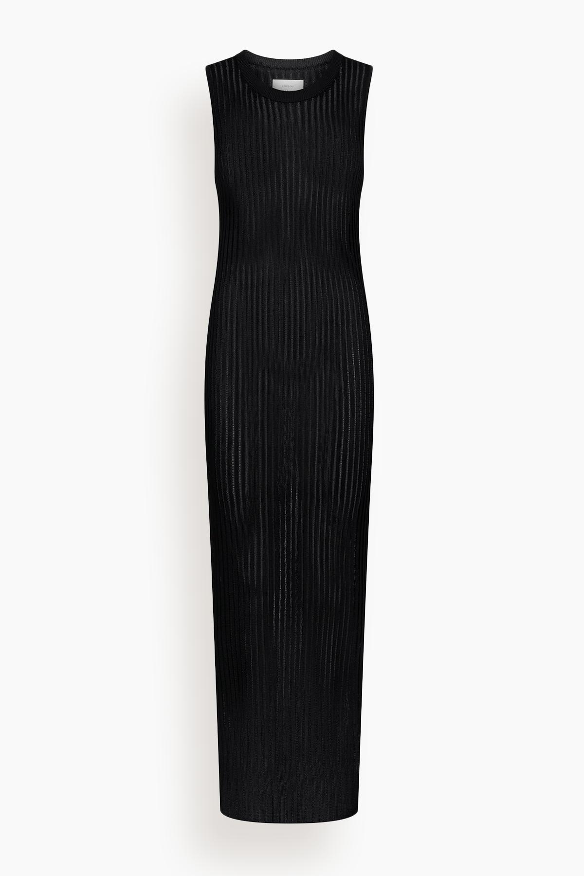Icaria Loose Fit Midi Dress in Black by LOULOU DE SAISON