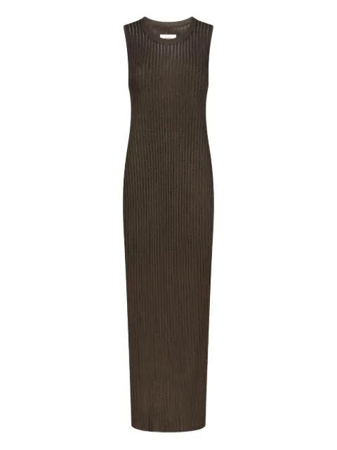 Icaria ribbed semi-sheer maxi dress by LOULOU DE SAISON