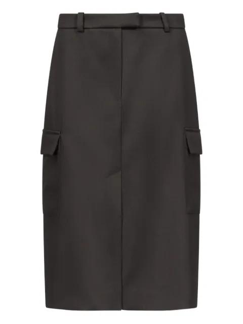 JASPER cargo-pockets pencil midi skirt by LOULOU DE SAISON