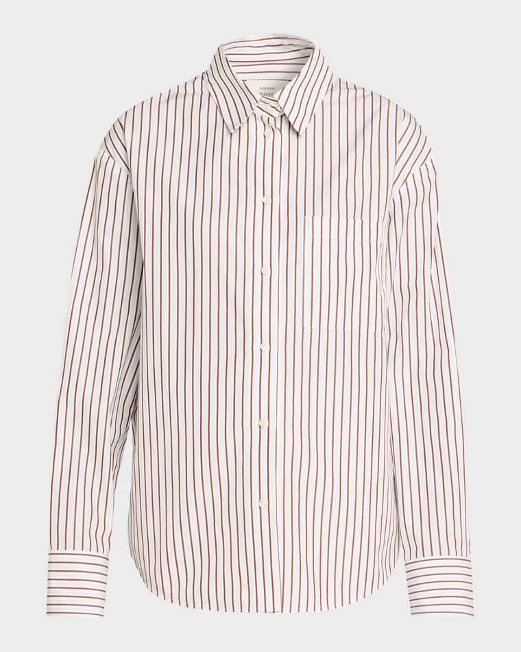 Maud Oversized Striped Shirt by LOULOU DE SAISON
