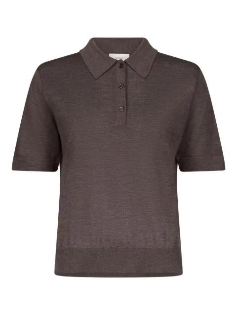 Migo button ribbed polo shirt by LOULOU DE SAISON