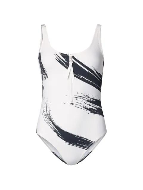 Minea zipped printed swimsuit by LOULOU DE SAISON