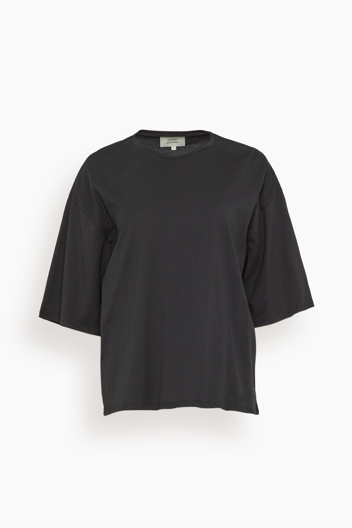 Osis Boxy T-Shirt in Black by LOULOU DE SAISON