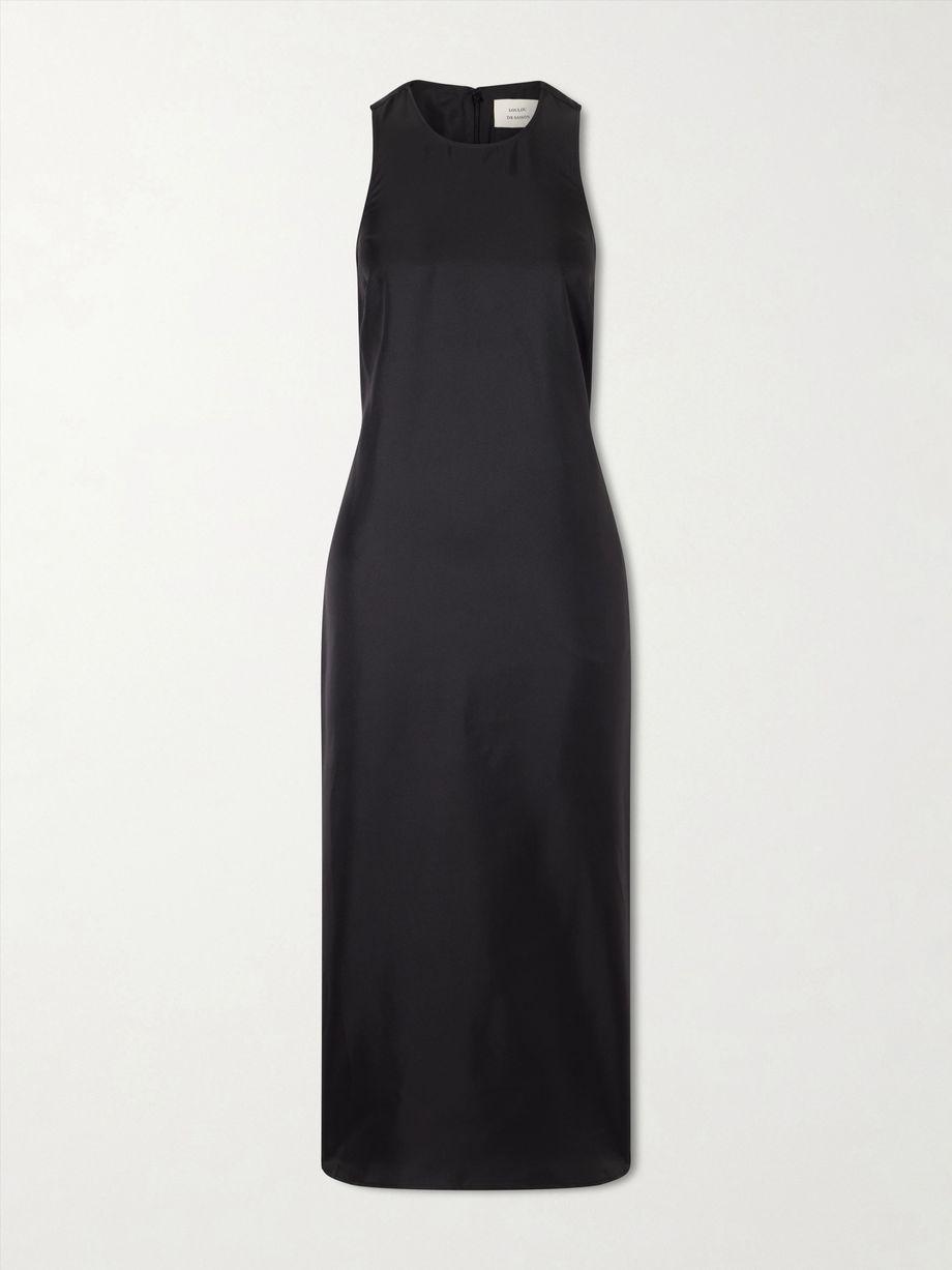 Paloma silk-twill maxi dress by LOULOU DE SAISON