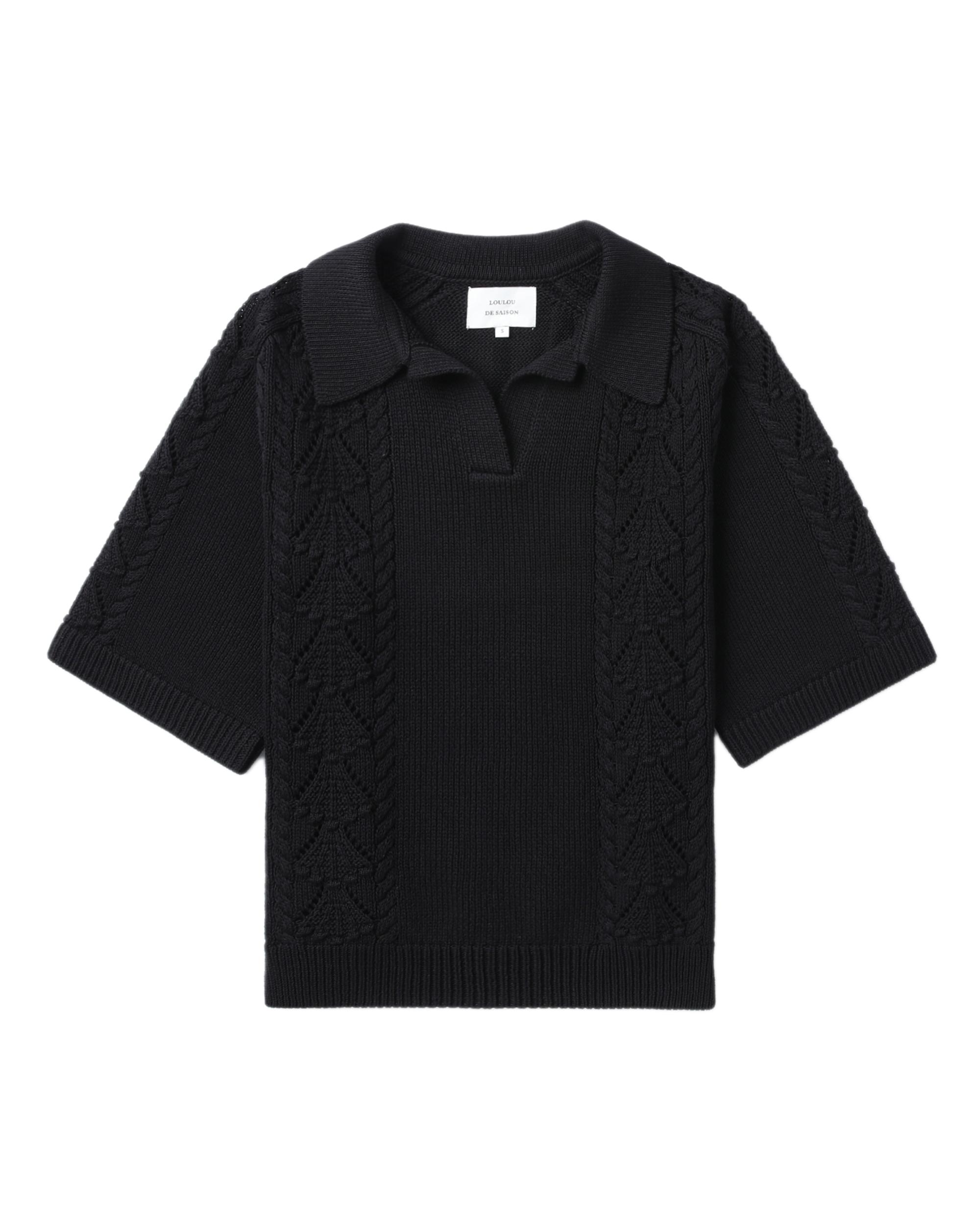 Polo knit top by LOULOU DE SAISON