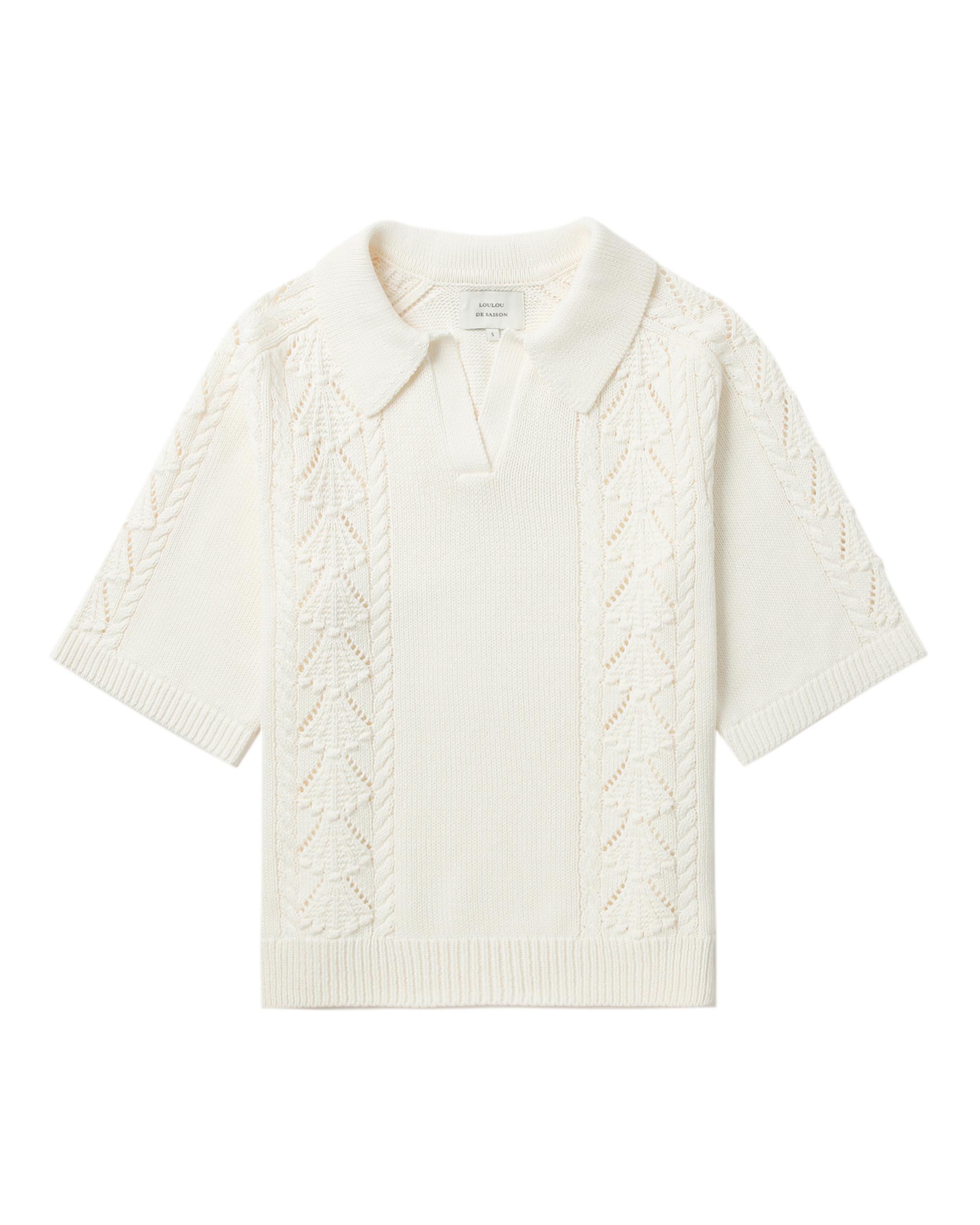 Polo knit top by LOULOU DE SAISON