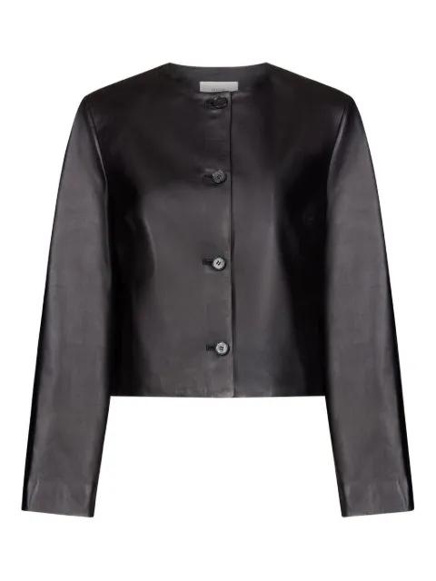 Raho single-breasted leather jacket by LOULOU DE SAISON