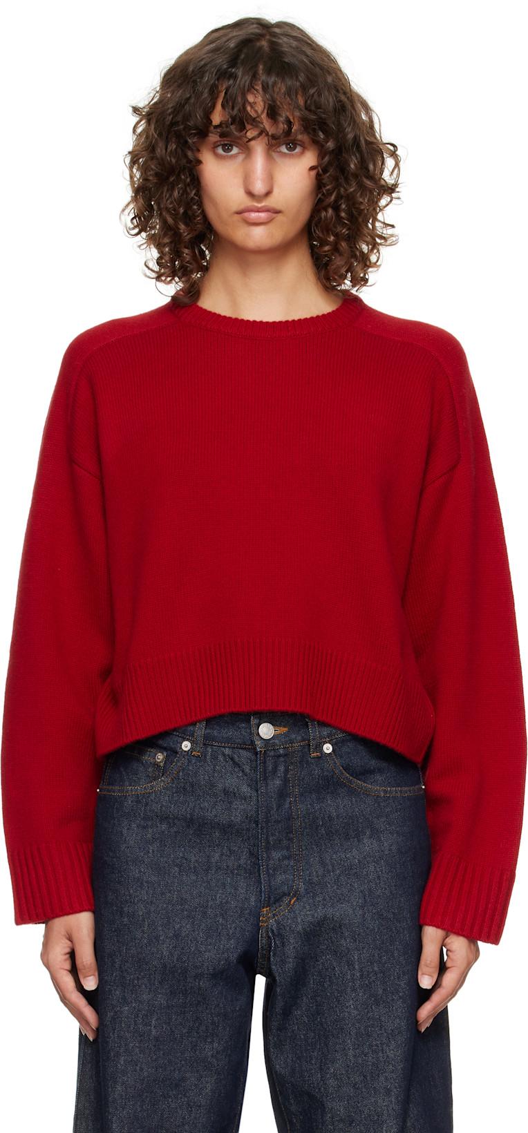Red Bruzzi LDS Boxy Cashmere Sweater by LOULOU DE SAISON