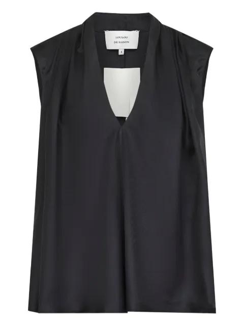 Sade V-neck sleeveless top by LOULOU DE SAISON