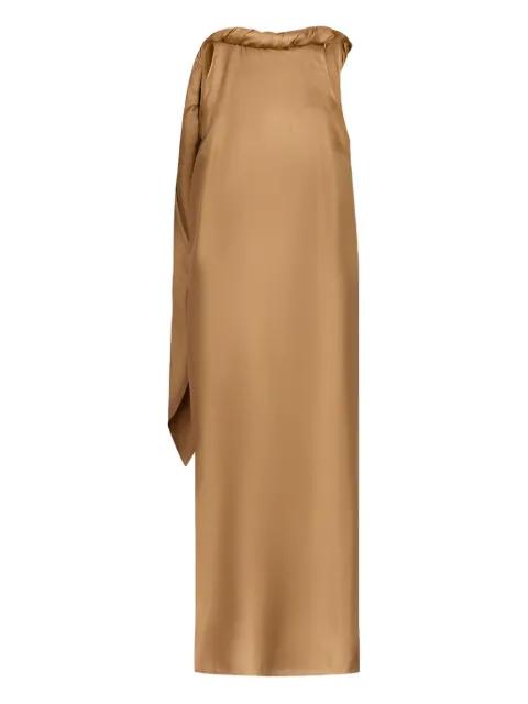 Susan twisted-collar midi dress by LOULOU DE SAISON