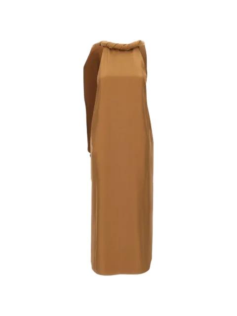 Susan twisted-collar sleeveless midi dress by LOULOU DE SAISON