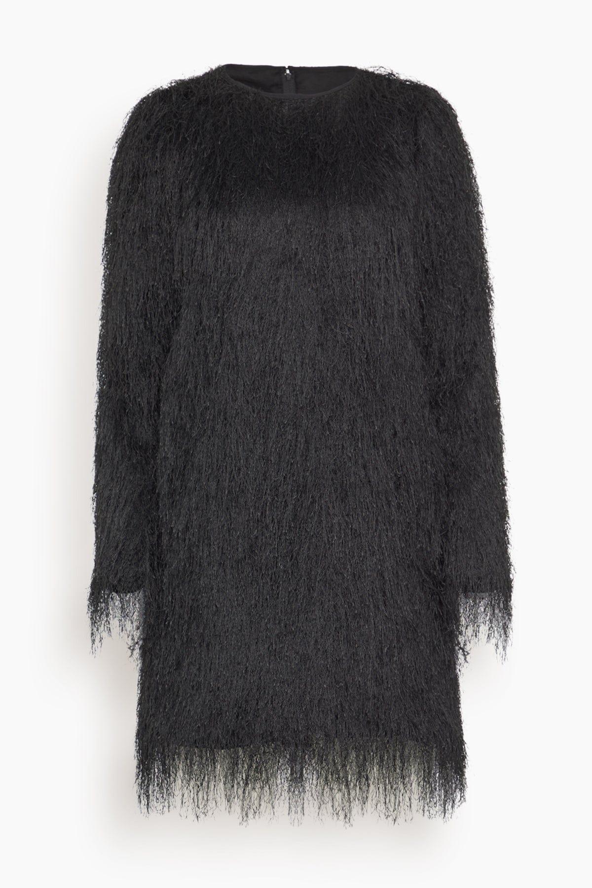 Tina Long Sleeve Mini Dress in Black by LOULOU DE SAISON