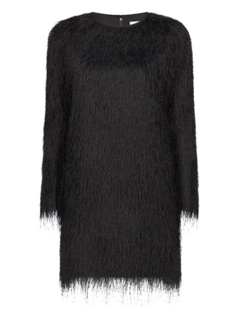 Tina fringed long-sleeve mini dress by LOULOU DE SAISON