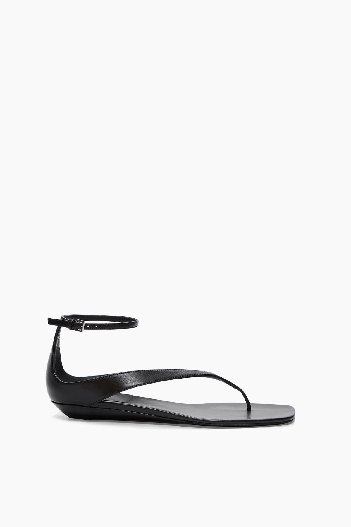 Zio Mini Wedge Sandals in Black by LOULOU DE SAISON