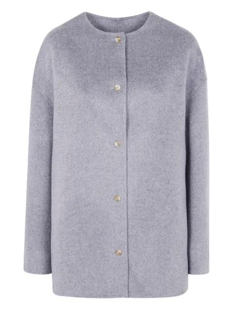 button-front wool coat by LOULOU DE SAISON
