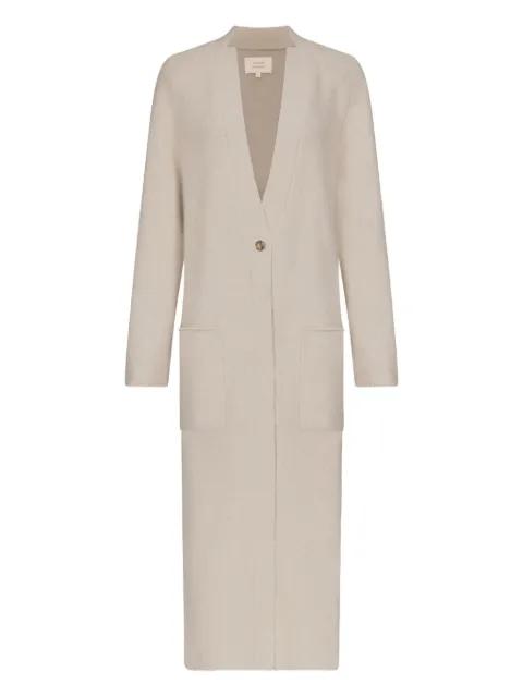 buttoned patch-pocket coat by LOULOU DE SAISON