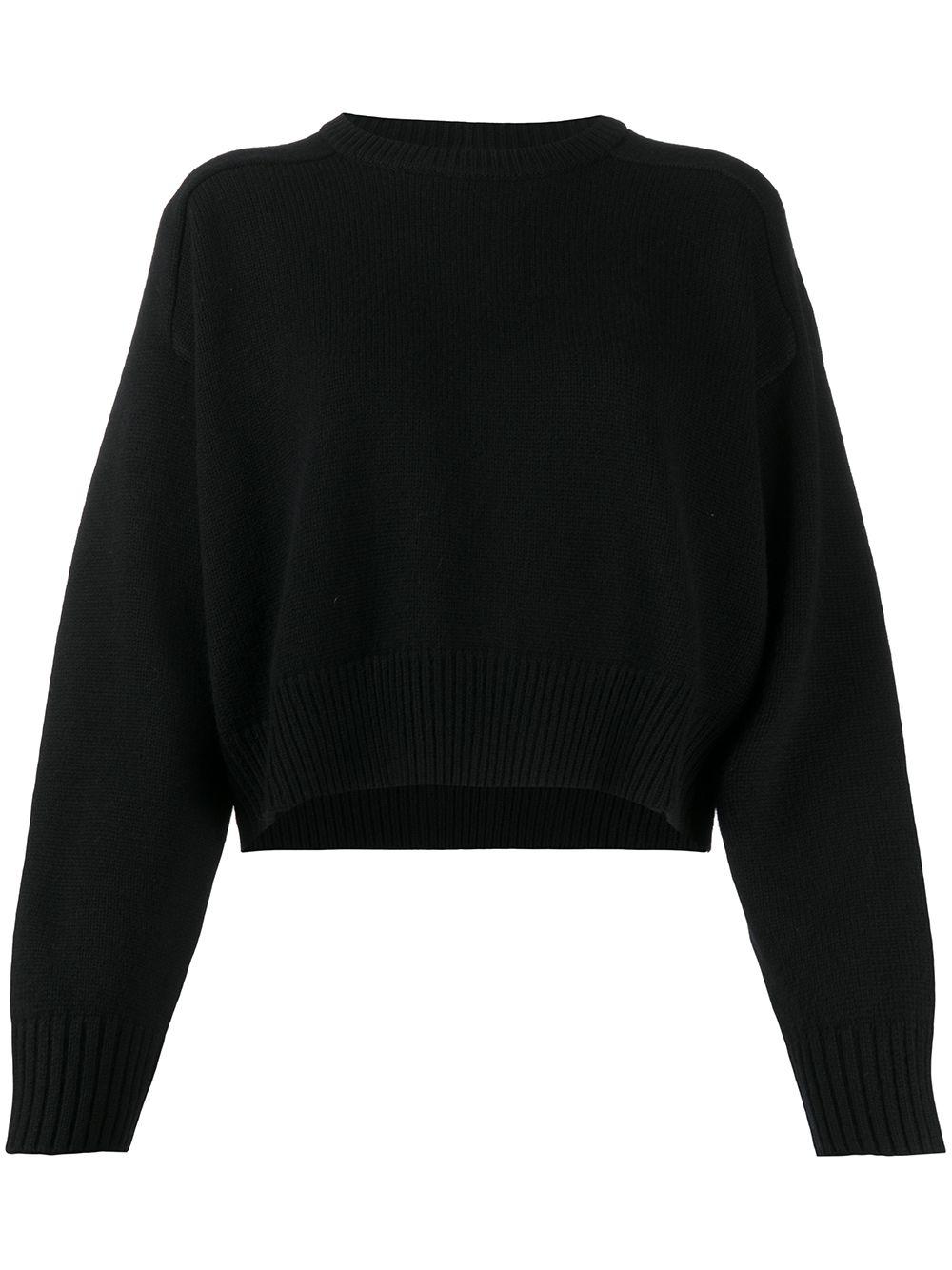 cropped knit jumper by LOULOU DE SAISON