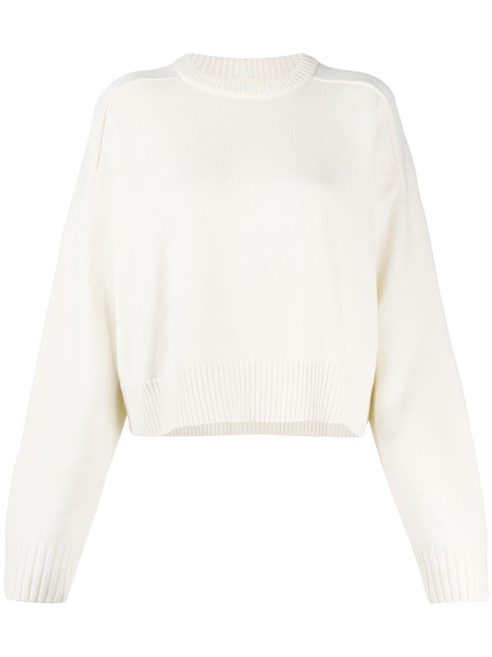 cropped knit jumper by LOULOU DE SAISON