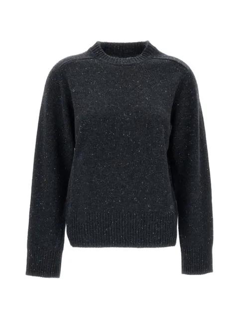 flecked ribbed-trim sweater by LOULOU DE SAISON
