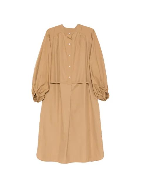 gathered sleeve dress by LOULOU DE SAISON
