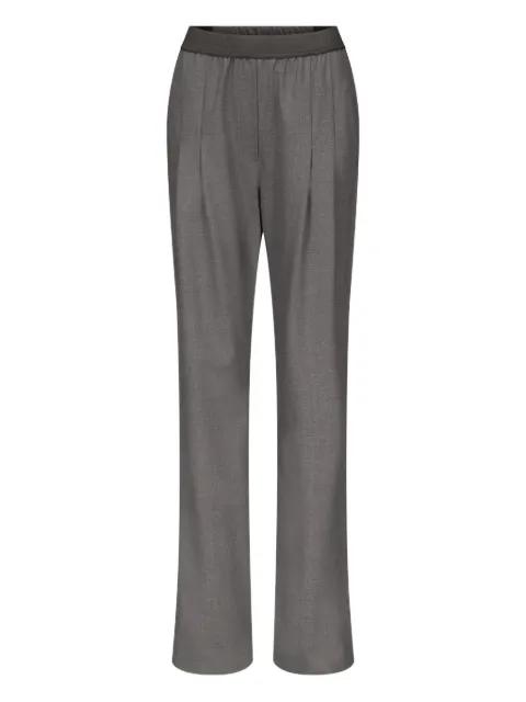 pleated elasticated-waist straight trousers by LOULOU DE SAISON