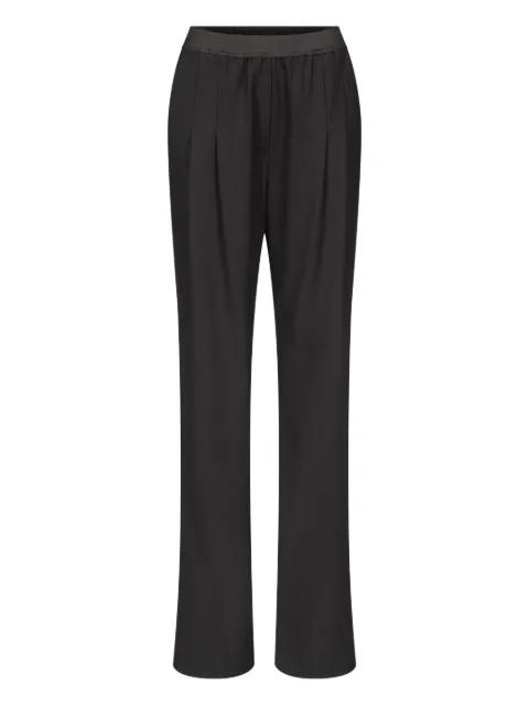pleated elasticated-waist straight trousers by LOULOU DE SAISON