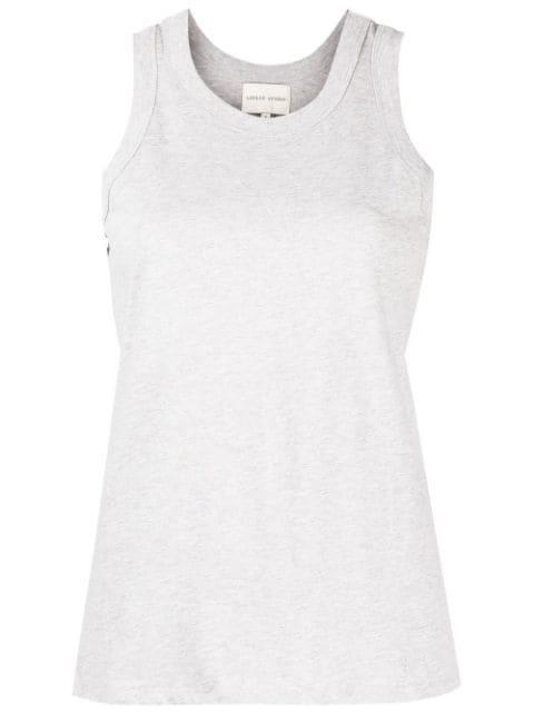 round-neck cotton tank top by LOULOU DE SAISON