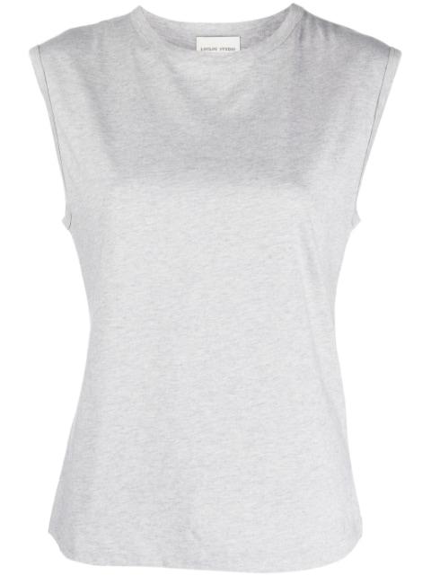 sleeveless Pima-cotton top by LOULOU DE SAISON