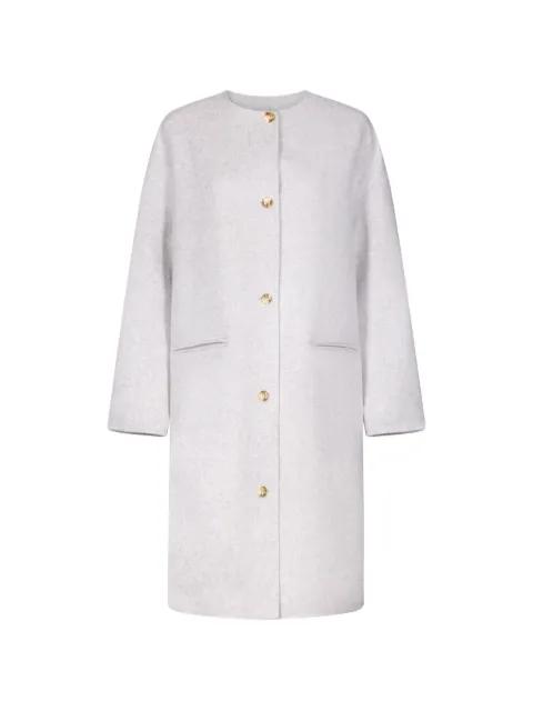 Kerry button single-breasted coat by LOULOU