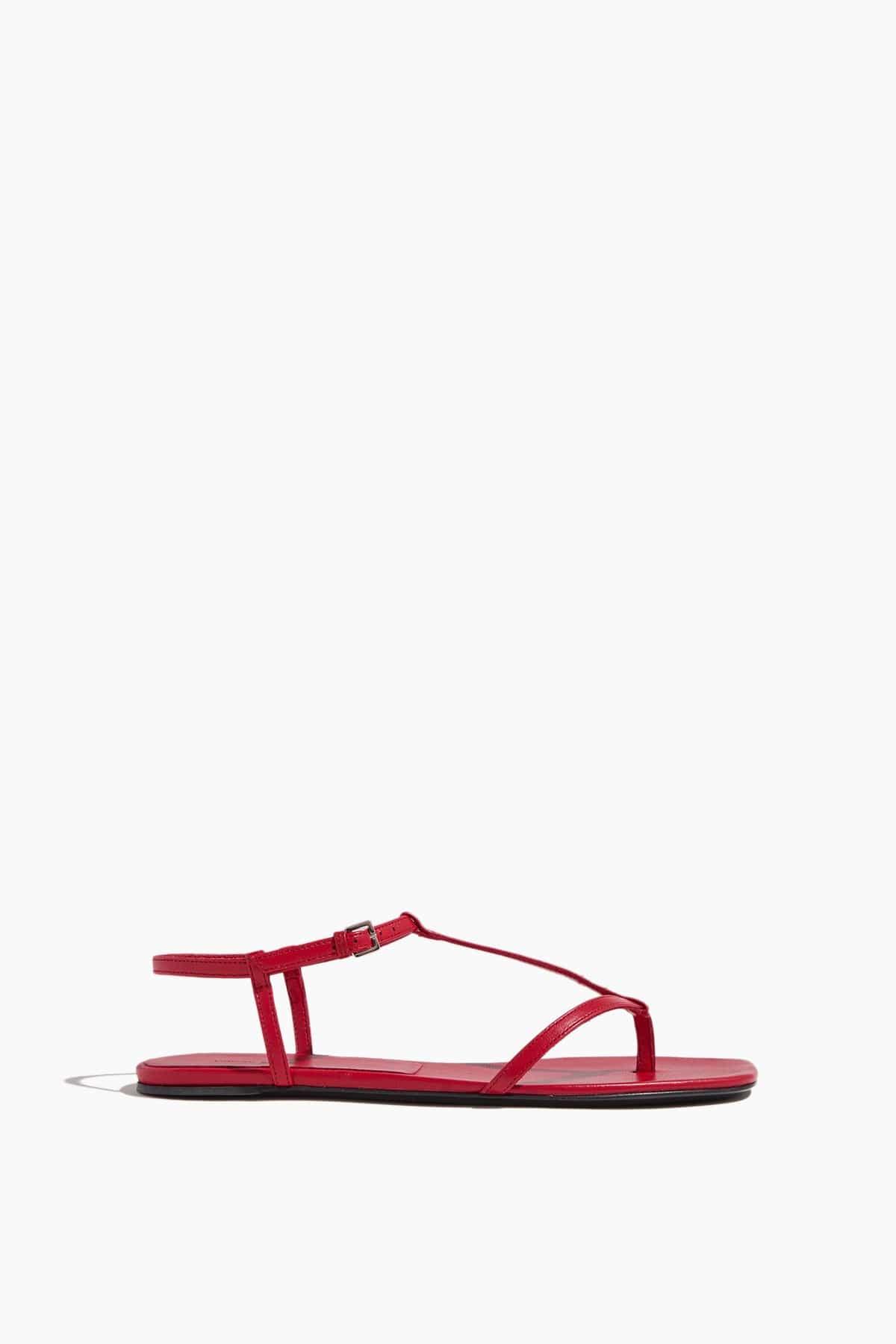 Amaru Thong Sandal in Tomato by LOULOU STUDIO