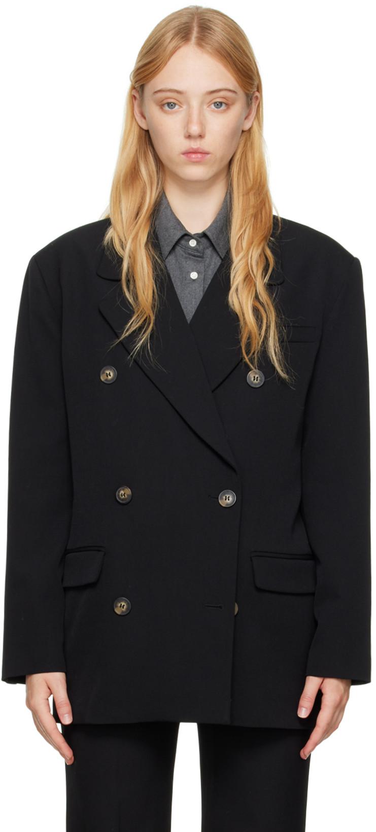 Black Harat Blazer by LOULOU STUDIO