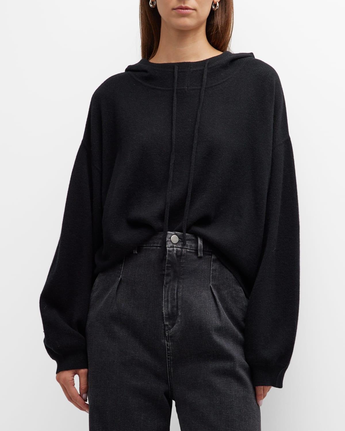 Cashmere Crop Hoodie by LOULOU STUDIO