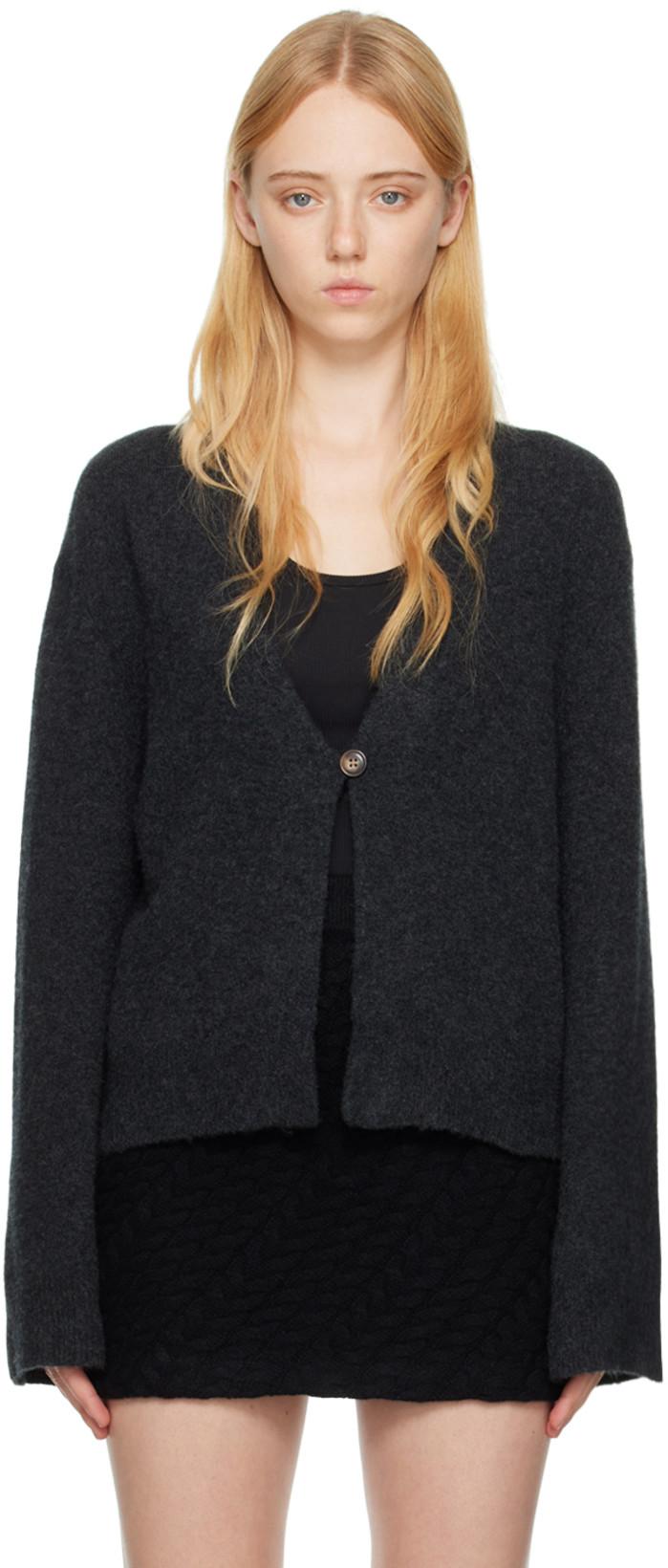 Gray Rapti Cardigan by LOULOU STUDIO