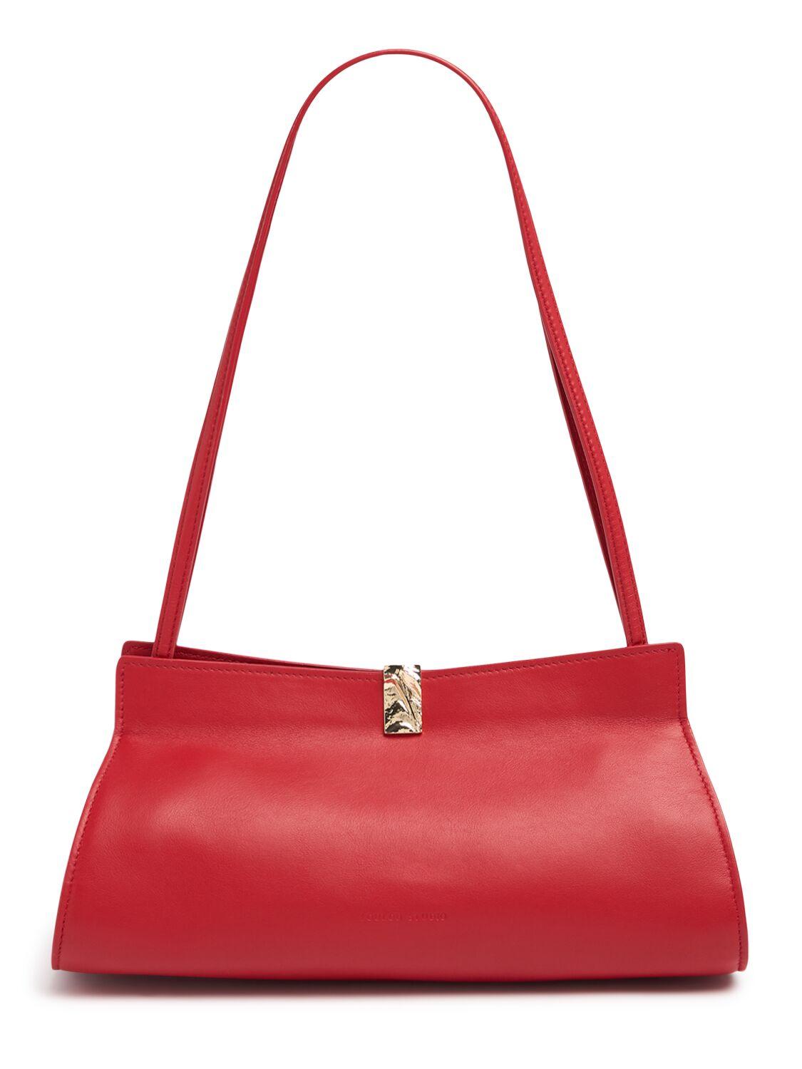 Johanna Leather Shoulder Bag by LOULOU STUDIO